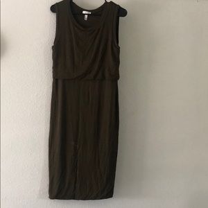 Dark Green Midi Dress